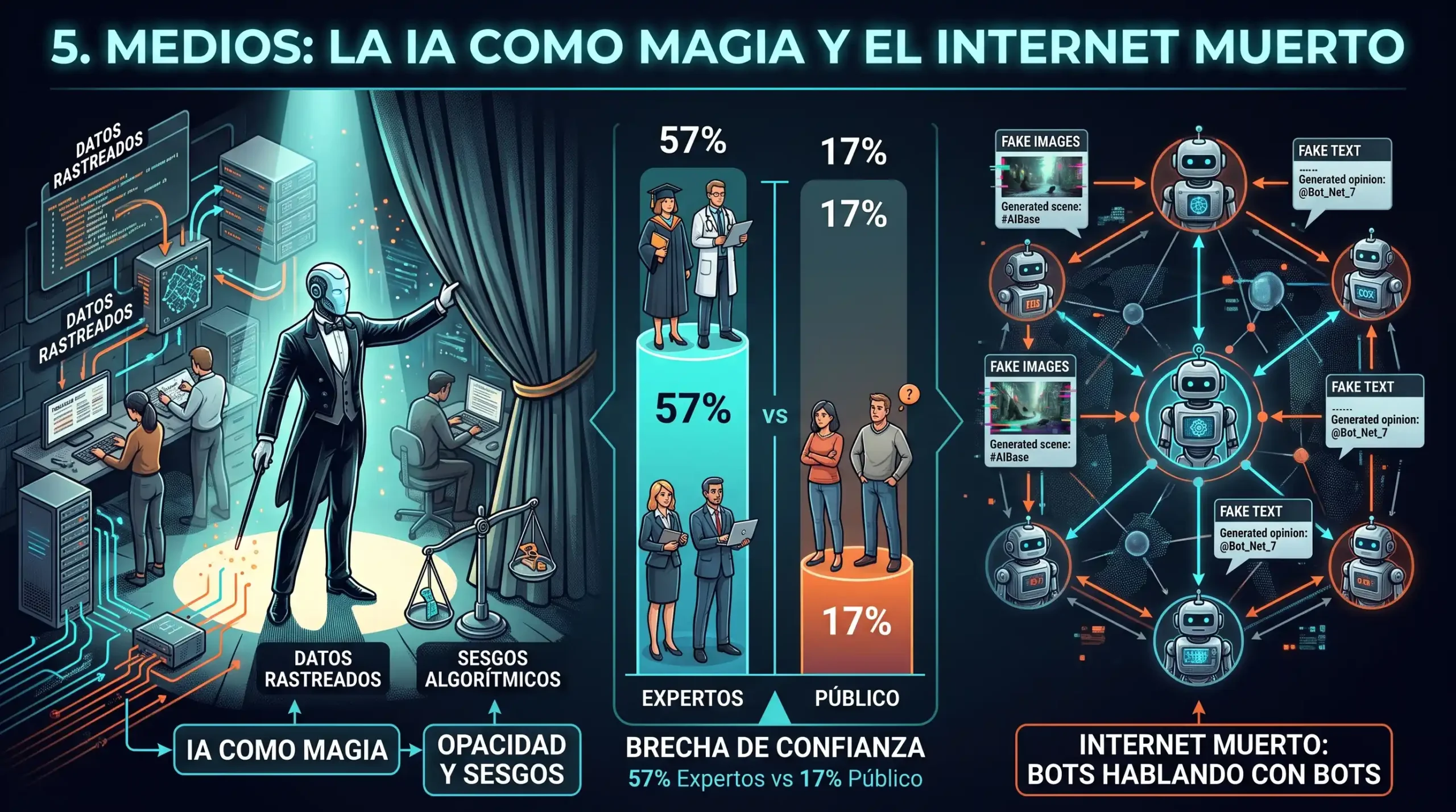 La IA como magia opaca y el concepto de Dead Internet