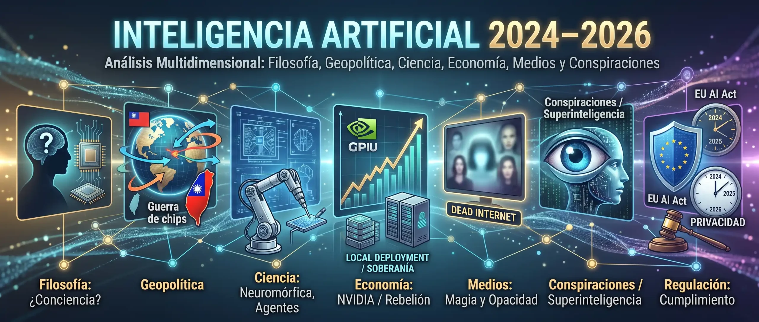Análisis Multidimensional IA 2024-2026: Filosofía, Geopolítica, Ciencia, Economía, Medios y Conspiraciones
